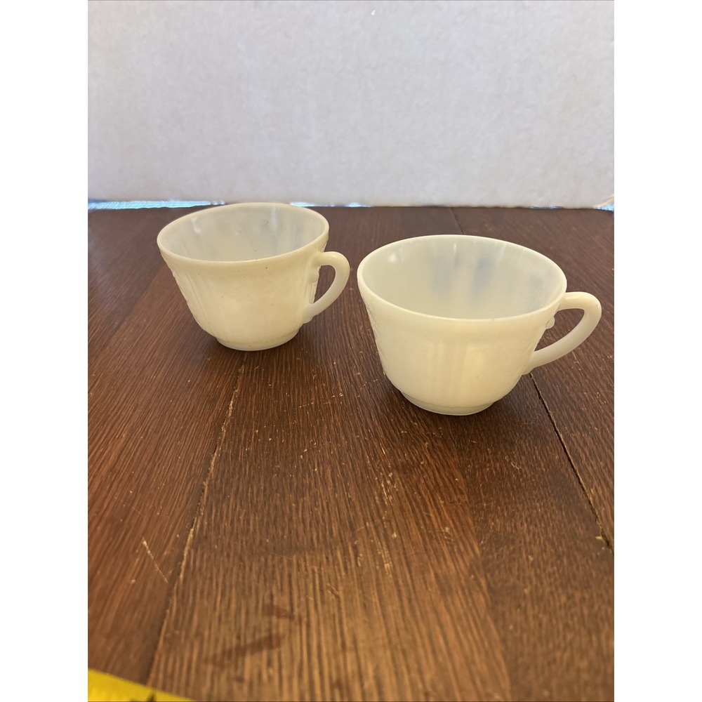 Vintage Macbeth Evans‎ Depression Glass Monax American Sweetheart Tea Cup Set 2